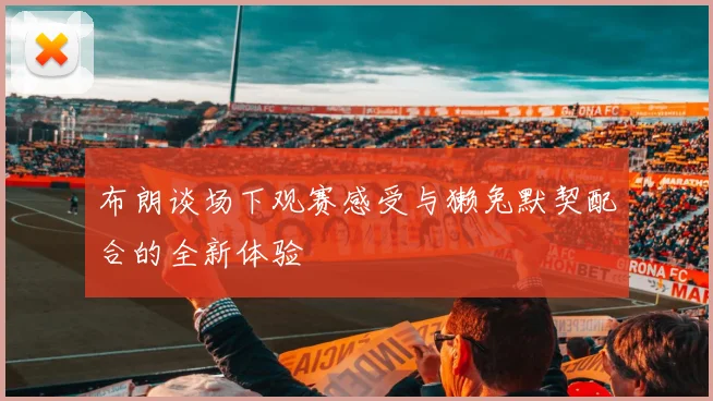 布朗谈场下观赛感受与獭兔默契配合的全新体验
